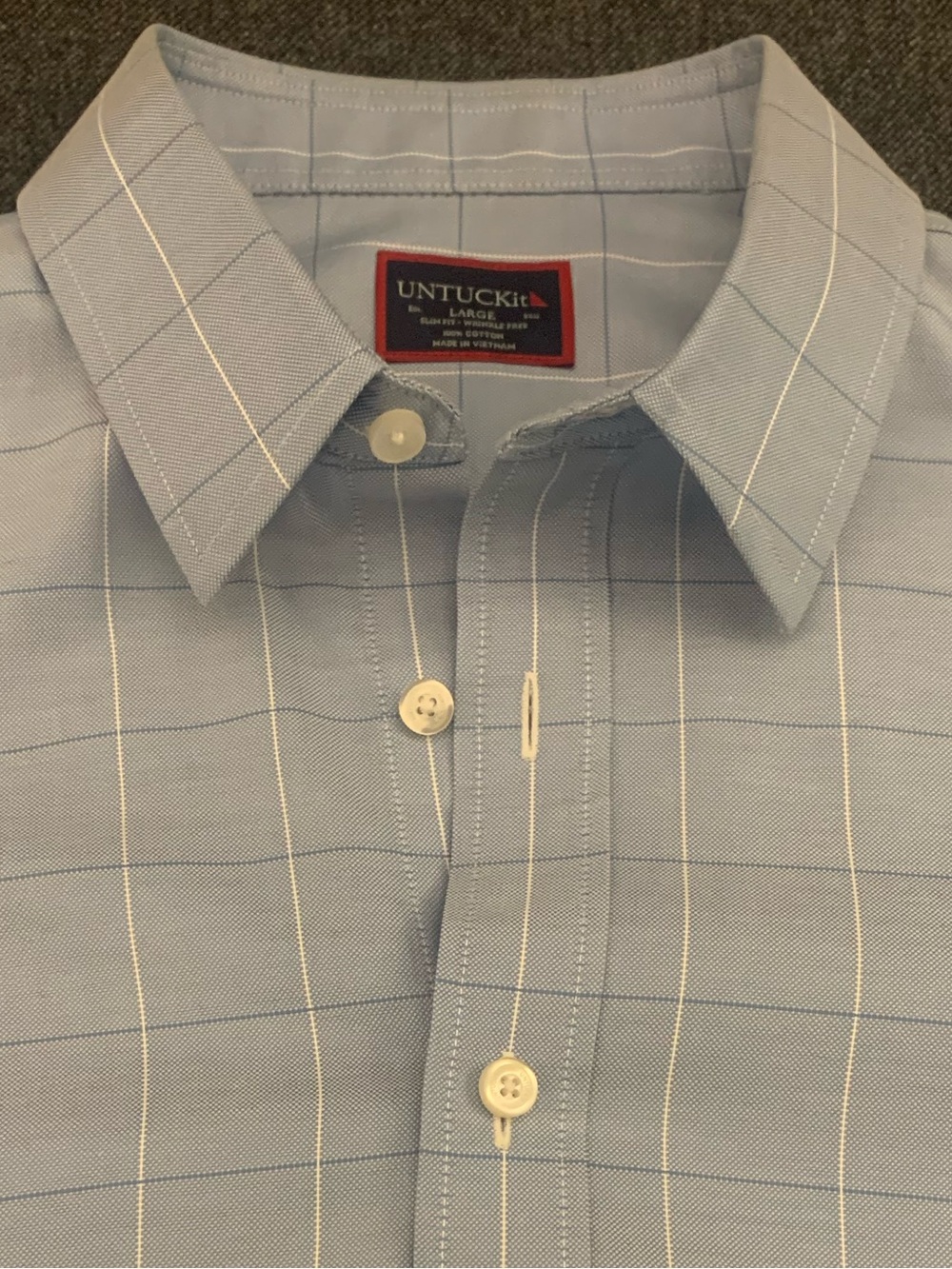 UNTUCKit LS Slim Fit Wrinkle Free Cotton Shirt